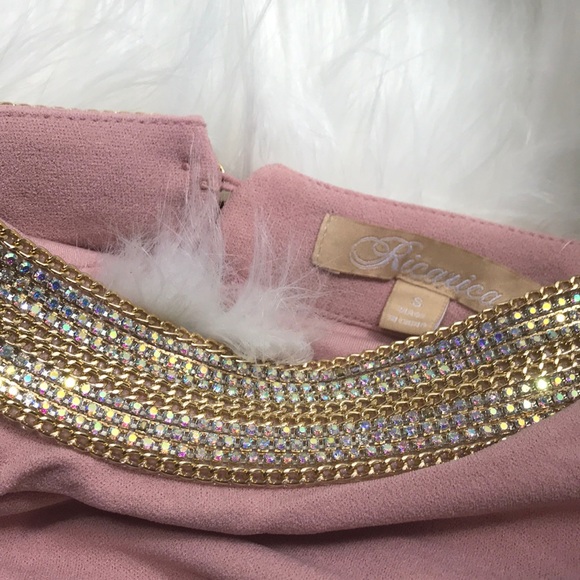 Prom dress Stunning blush open back gown halter - Picture 7 of 7